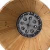 VegTrug Wooden Whiskey Barrel Planter