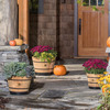VegTrug Wooden Whiskey Barrel Planter