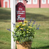 VegTrug Wooden Whiskey Barrel Planter