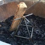 Vertical Fire Pit Log Grate