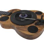 Vertical Wall-Mounted Acoustic Guitar Turntable