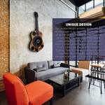 Vertical Wall-Mounted Acoustic Guitar Turntable