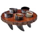 Viking Drinking Horn Shot Glass Set