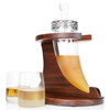 Viking Horn Whiskey Decanter Set