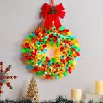 Vintage C9 Christmas Bulbs Wreath