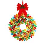 Vintage C9 Christmas Bulbs Wreath