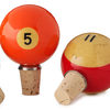 Vintage Pool Ball Bottle Stoppers