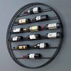 Wall-Mounted 12 Bottle Label View Wine Rack / Wall Art