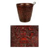 Warrior Guard - Leather Wastebasket