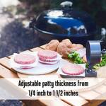 Spring-Loaded Hamburger Patty Press - Make Perfect Patties Every Time!