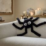 Whimsical Black Spider Pillow
