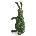 Whimsical Boxwood Bunny Topiary Urn Filler