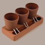 Whimsical Self-Watering Self-Care Planter Pot Trio