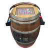 Whiskey Barrel Arcade Cocktail Table - 60 Games
