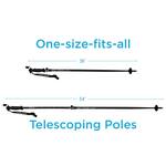 WhiSki Poles - High-Performance Ski Poles With Built-In Booze Flasks