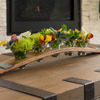 Wine Barrel Stave Centerpiece - Holds Flowers, Snacks, Dips, Appetizers, and More