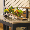 Wine Barrel Stave Centerpiece - Holds Flowers, Snacks, Dips, Appetizers, and More
