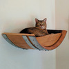 Wine Barrel Wall Hanging Cat Bed