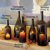 Wine Bottle Hurricane Candle Holders