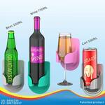 Wine Glass / Beer Can / Bottle Drink Holder for the Shower