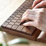 Wireless Natural Wood Computer Keyboard