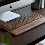 Wireless Natural Wood Computer Keyboard