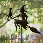 Witch on a Broomstick Wind Spinner