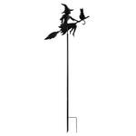 Witch on a Broomstick Wind Spinner