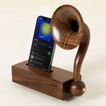 Wooden Acoustic Gramophone Speaker Amplifier for Smartphones