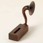 Wooden Acoustic Gramophone Speaker Amplifier for Smartphones