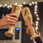 Wooden Baseball Bat Wine Mugs