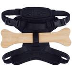 Wooden Bone Protective Dog Harness - Prevents Escape Through Openings