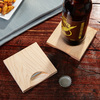 Wooden coasters With Built-in Bottle Openers