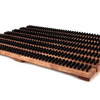 Wooden Doormat with Nylon Bristles