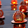 Wooden Floating Tealight Lanterns