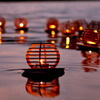 Wooden Floating Tealight Lanterns