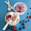 Wooden Ice Cream Spoons and Ceramic Ice Cream Cups