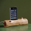 Woodtec Wooden Log - iPhone / iPod Docking Station