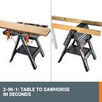 Worx Pegasus - 2-in-1 Sawhorse / Portable Folding Work Table