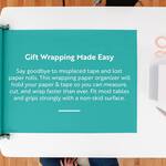 Wrap Buddies - Wrapping Paper Clamps with Built-In Tape Dispensers