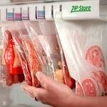 Zip n Store - Zip-Top Food Storage Bag Refrigerator Door Organizer