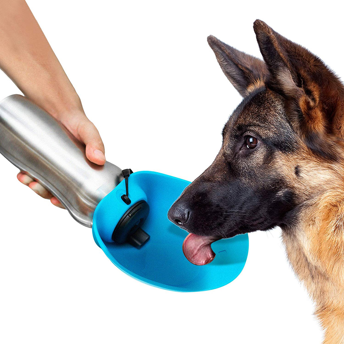 PupFlask Portable Water Bottle Portable Dog Water Bowl & Travel Water Bottle For Dogs 27 or 40 OZ Stainless Steel Convenient Dog Travel Water Bottle Keeps Pup Hydrated