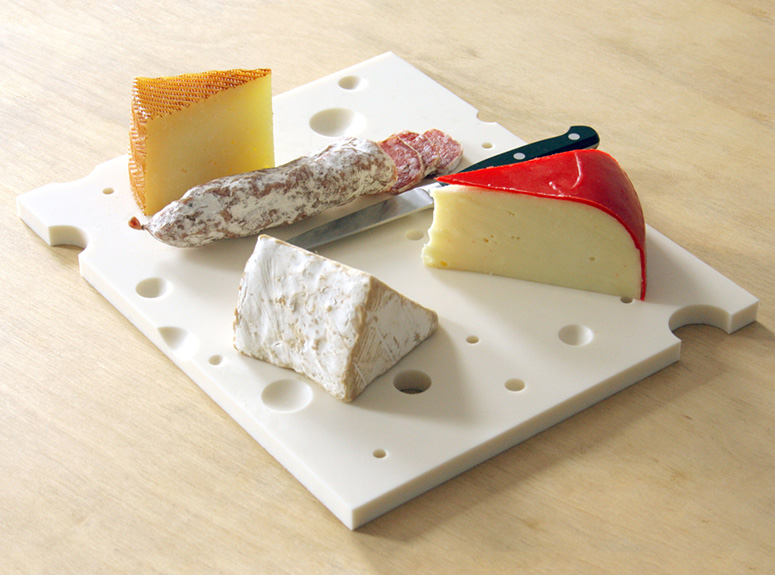 100% Grade A Swiss Cheese Serving Board