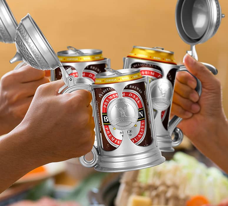 Barbuzzo Brew Stein Oktoberfest Beer Can Holder The Green Head