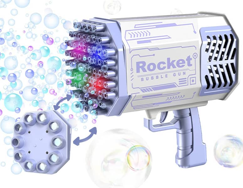 Bubble Machine Gun 69 Holes Unleash Thousands of Bubbles! The Green