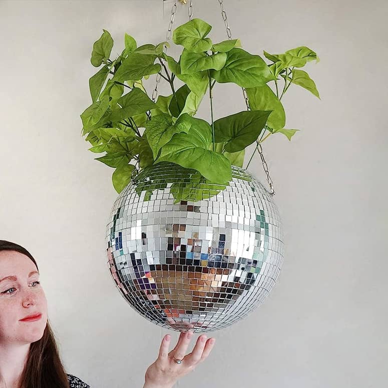 Disco Ball Hanging Planter The Green Head