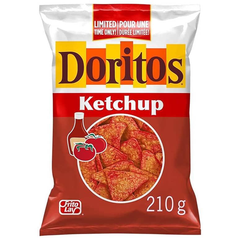 Doritos Ketchup Flavored Tortilla Chips From Canada The Green Head