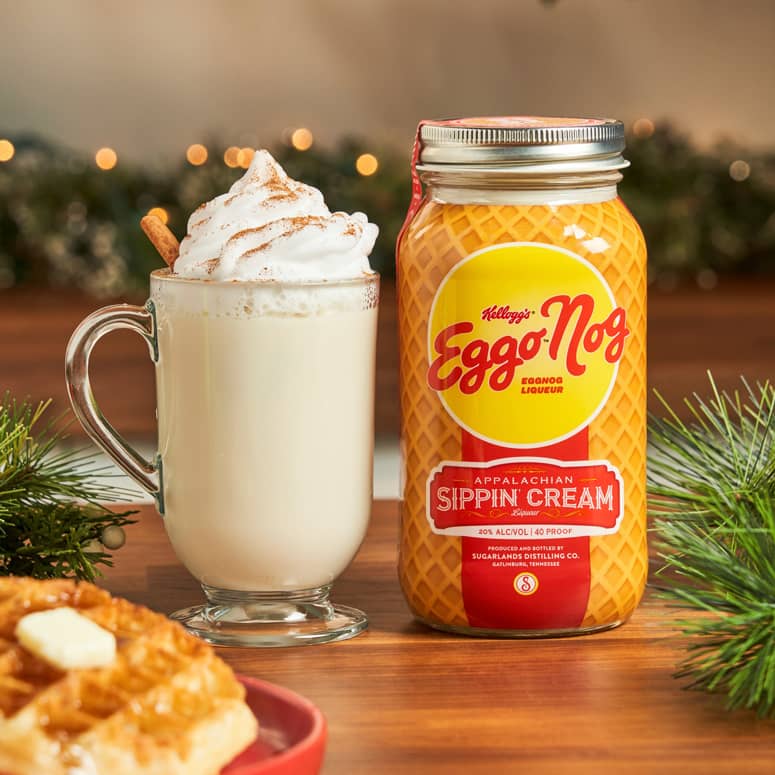 Eggo Nog Sippin' Cream Eggo Waffles / Eggnog Liqueur The Green Head