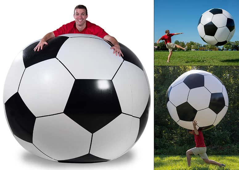 Giant 6ft Inflatable Soccer Ball The Green Head