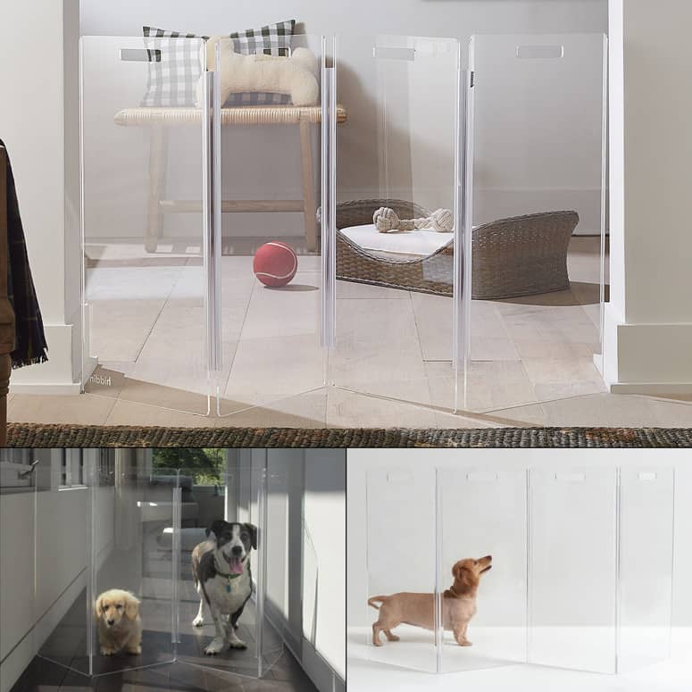 HIDDIN Zig Zag Clear Acrylic Pet Gate The Green Head